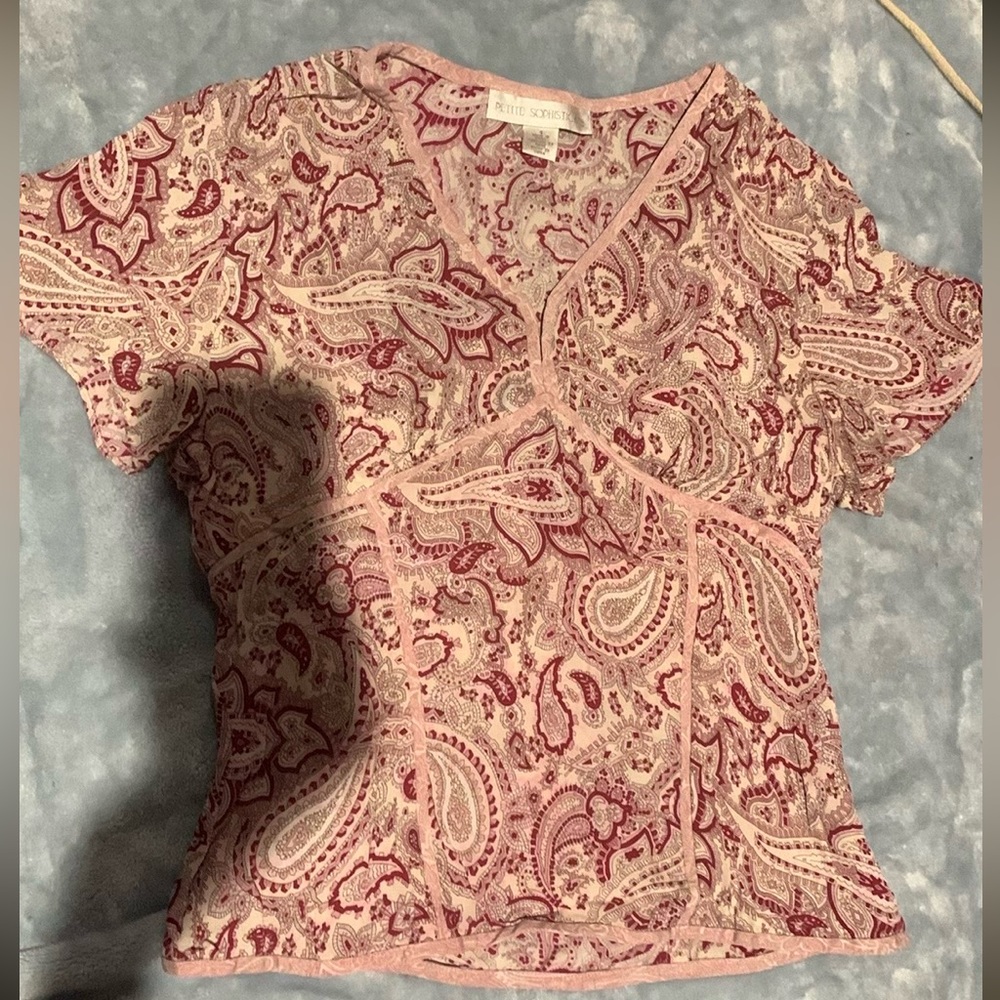 Petite Sophisticate women’s Pink Vest